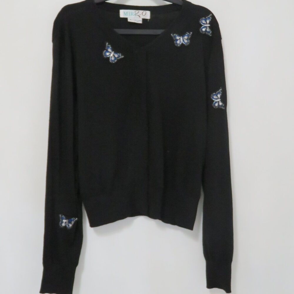 Miris Butterfly Embellished Cardigan